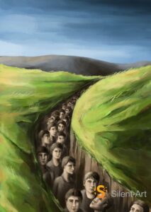 Der Graben der Gesichter - Silent-Art-2025-04-001 1 Silent-Art-2025-04-001